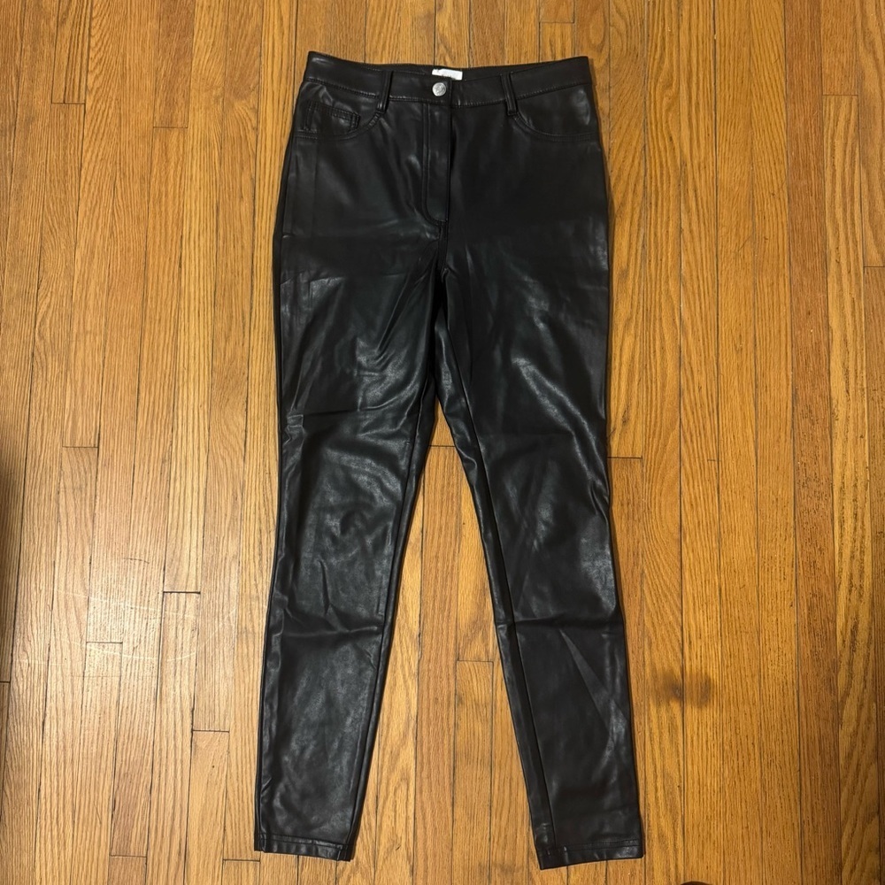 2/40 Wilfred Free Black Faux Leather Pants - Women’s 4